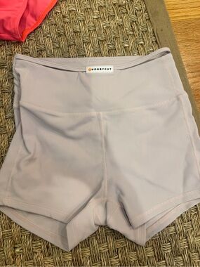 Honeycut High-Rise Bike Shorts in Light Mauve/lilac